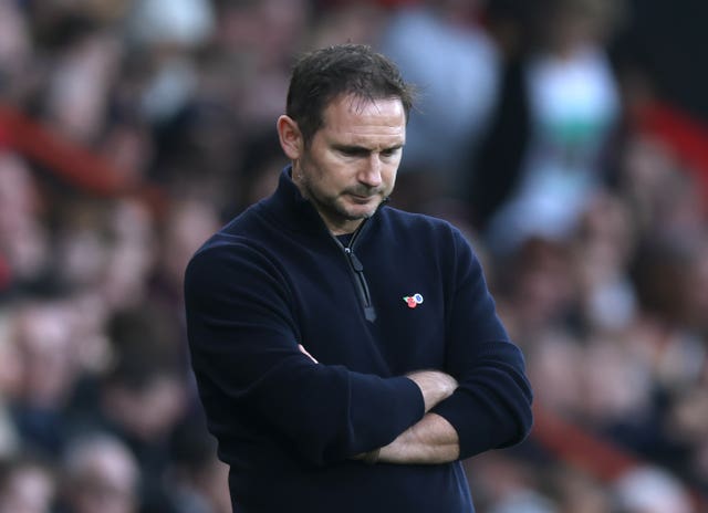 Everton boss Frank Lampard is bidding for his first win in nine matches in all competitions