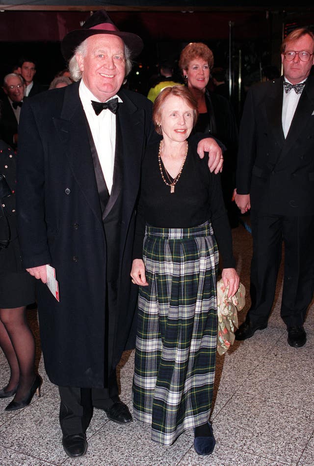 Joss Ackland Evita premiere