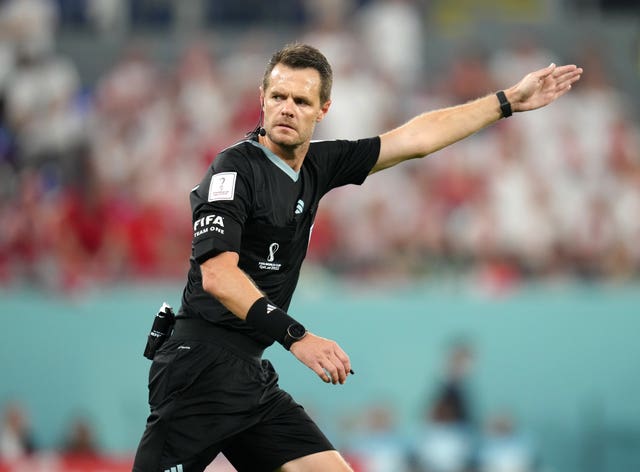 Australian referee Chris Beath awarded a penalty to Poland after checking the monitor