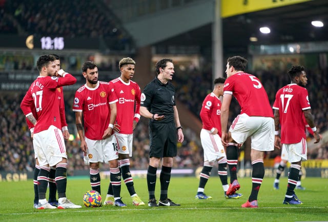 Manchester United have announced a number of positive Covid-19 tests (Joe Giddens/PA)