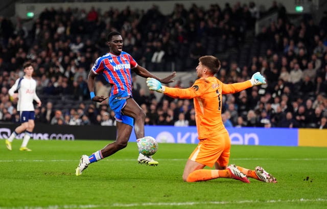 Ismaila Sarr scores his second goal of the game 