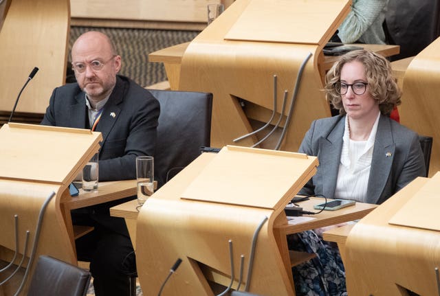 Patrick Harvie and Lorna Slater