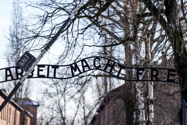 The gate of Auschwitz