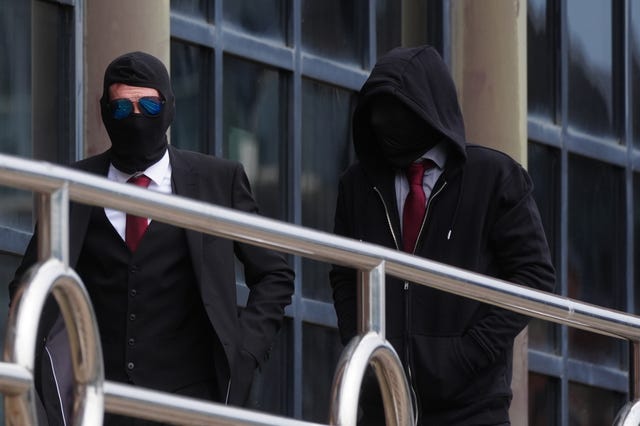 Daniel Graham, left, and Adam Carruthers at Newcastle Upon Tyne Magistrates’ Court 