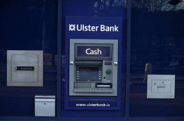 An Ulster Bank cash machine