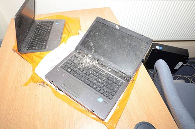 Damaged computers