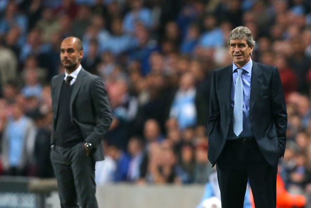 Guardiola replaced Manuel Pellegrini as Manchester City head coach in 2016