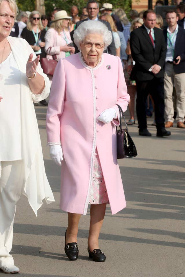The Queen arriving at the RHS Chelsea Flower Show (Chris Jackson/PA)
