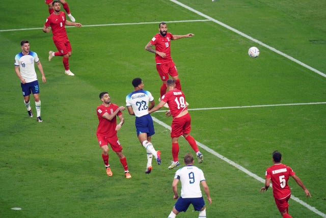 Jude Bellingham scores England's opening goal 