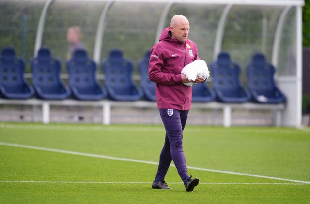 Lee Carsley at England training