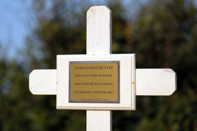 Janice Hunter's gravestone