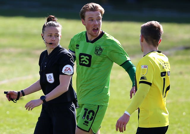 Rebecca Welch made EFL history when taking charge of Harrogate's Sky Bet League two game against Port Vale in April 