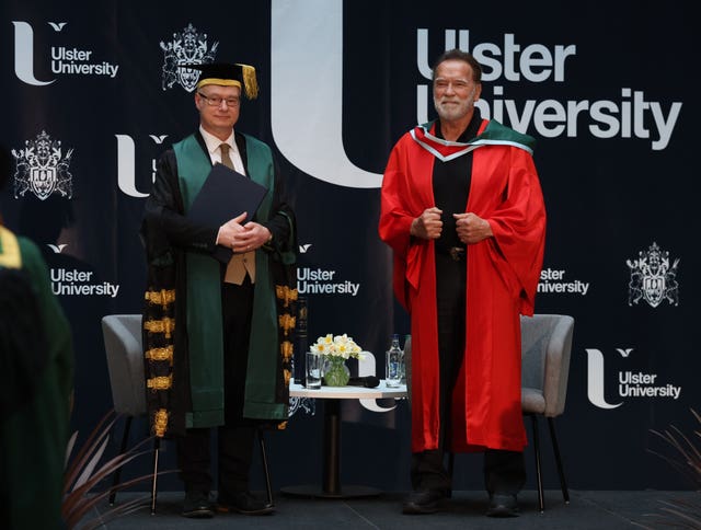Arnold Schwarzenegger receives Honorary Doctorate