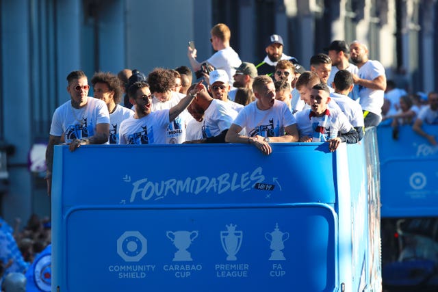 Manchester City won all three major domestic trophies last season