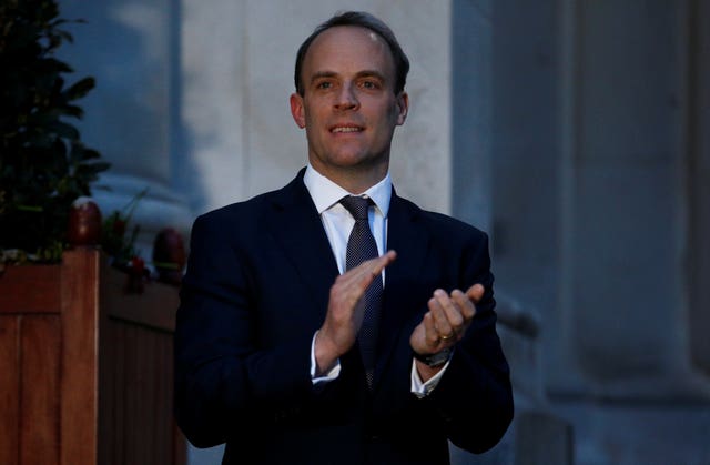 Foreign Secretary Dominic Raab has been deputising for the Prime Minister (Henry Nicholls/PA)