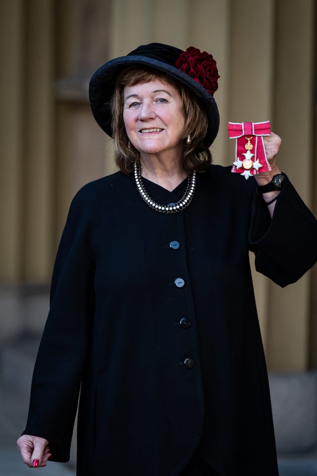 IProfessor Jay at Buckingham Palace after being honoured for services to the prevention of child sexual abuse at Buckingham Palace on Thursday