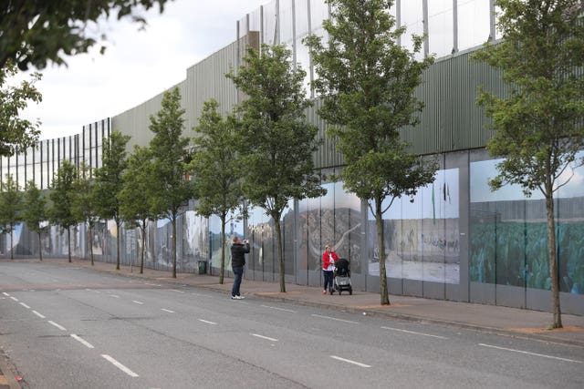 Belfast peace wall exhibition