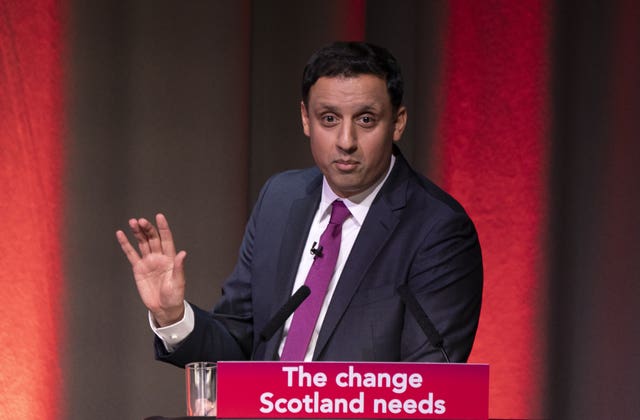 Anas Sarwar speaking at Scottish Labour conference 