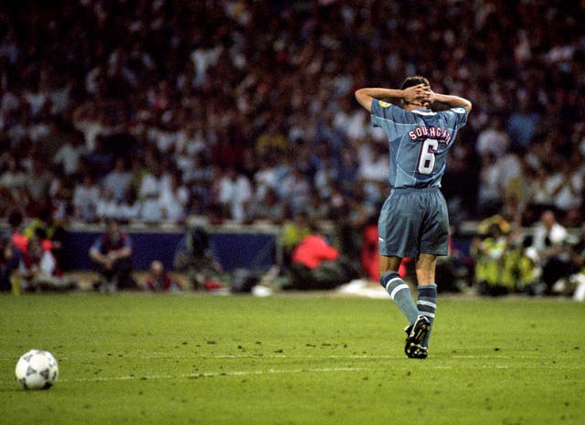 Gareth Southgate walks away after his penalty was saved against Germany