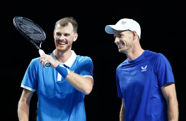 Jamie, left, and Andy Murray