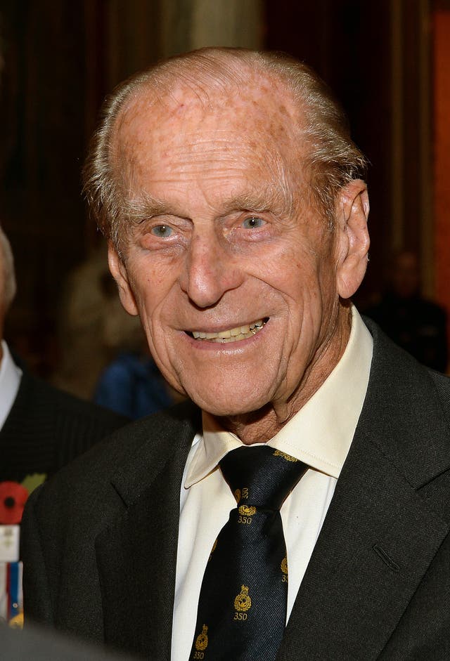 The Duke of Edinburgh, wearing hearing aids for the first time (John Stillwell/PA)