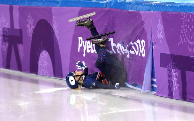 Elise Christie crashed out of the 500m final on Tuesday and races again over 1,500m on Saturday