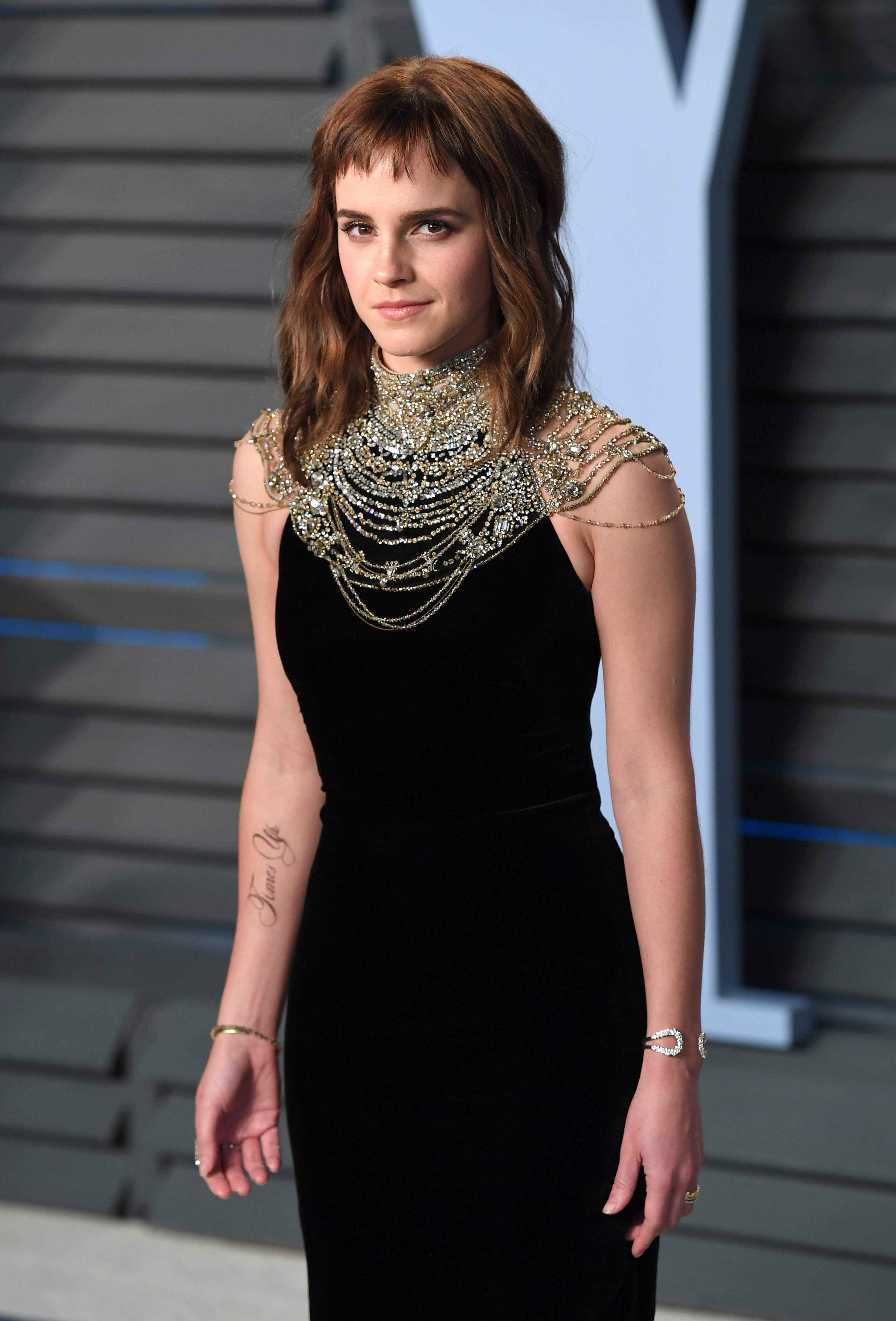 Emma Watson Times Up Tattoo - Emma Watson's New Oscars Tattoo Has a Typo