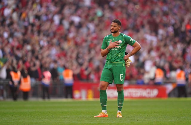 Zack Steffen apologises to the Manchester City fans at full-time