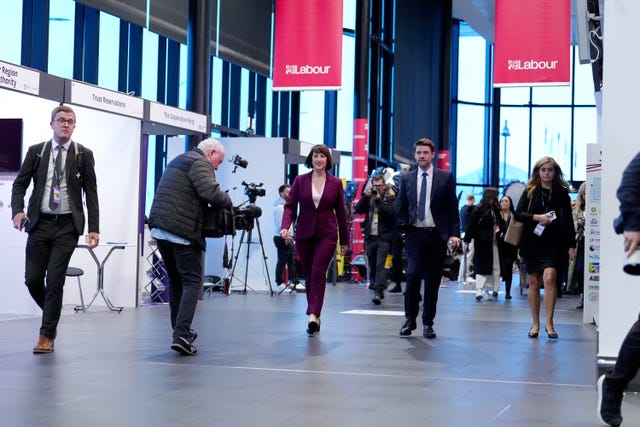 Chancellor Rachel Reeves at Labour Party Conference 2024