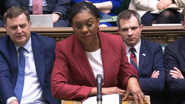 Kemo Badenoch during Prime Minister’s Questions