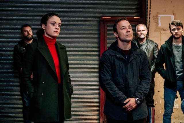 Sandall as Lisa McQueen alongside Stephen Graham (Aiden Monaghan/World Productions/BBC)