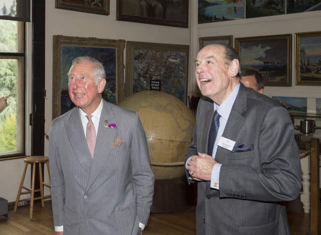 King Charles III with Sir Nicholas Soames