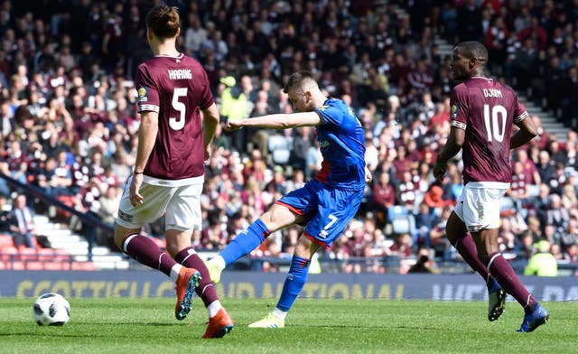 Liam Polworth tried to get Inverness back into the game but without success 