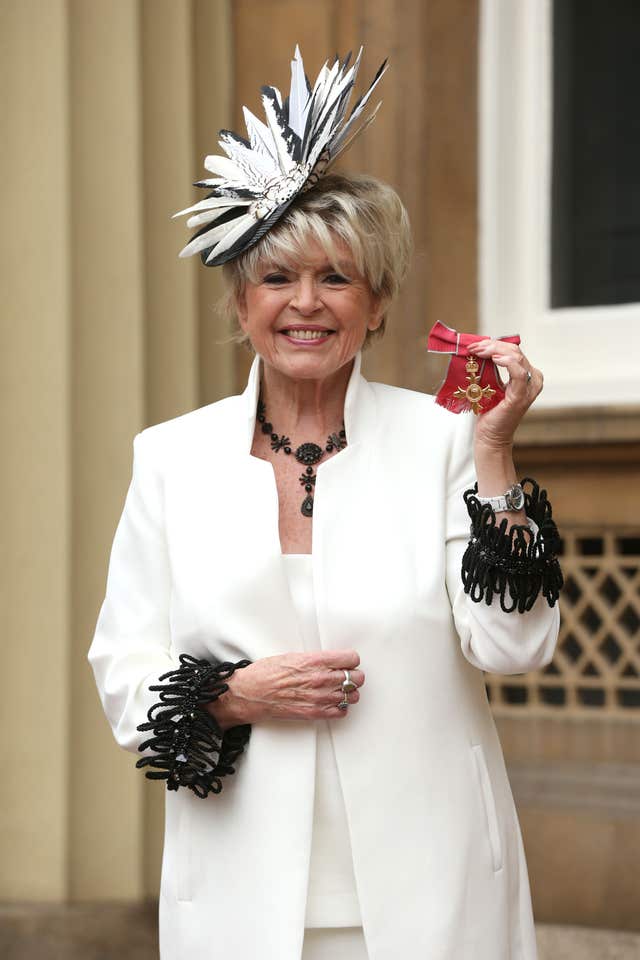 Gloria Hunniford after being made an OBE