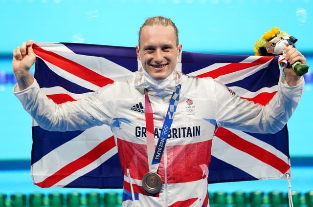 Luke Greenbank took bronze in the pool