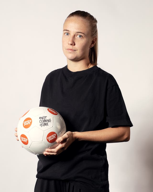 Beth Mead, who is among current and former England players who have joined together in a short film for Centrepoint’s #NotComingHome campaign 