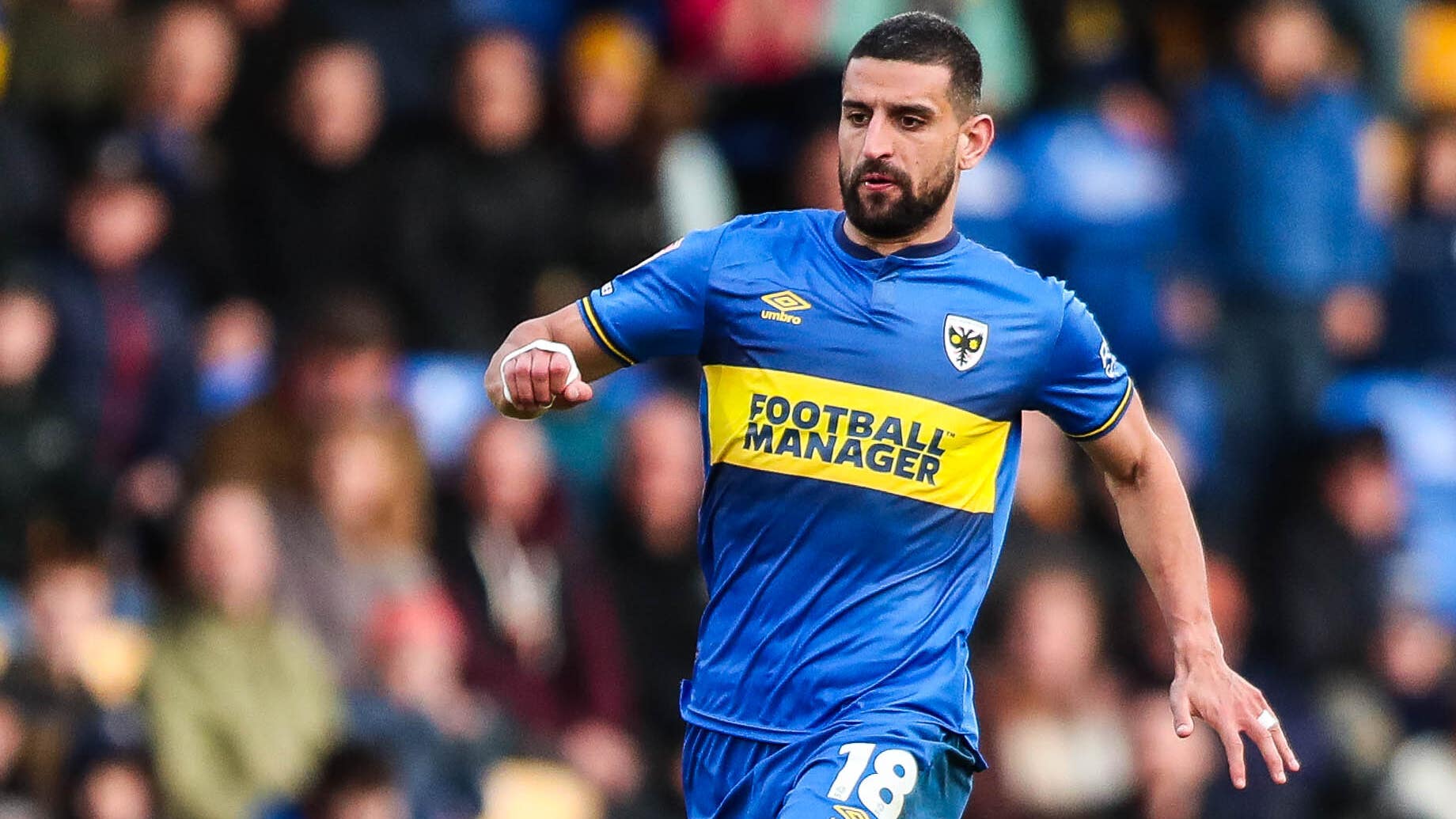 Omar Bugiel scored for AFC Wimbledon (Rhianna Chadwick/PA)