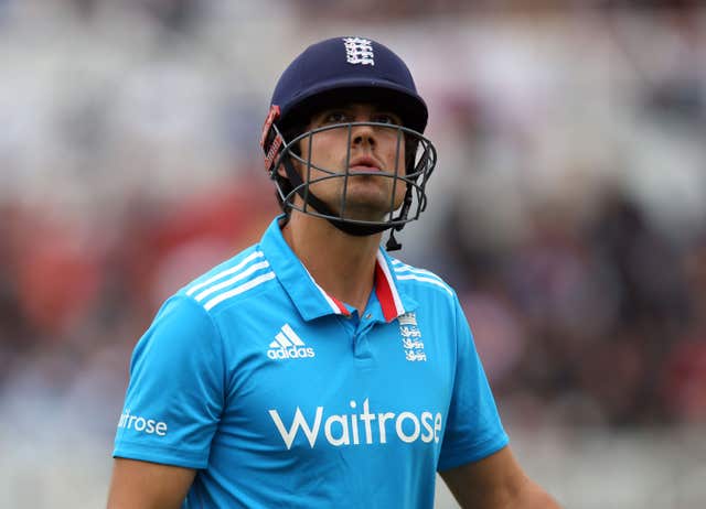 England’s Alastair Cook walks off dejected