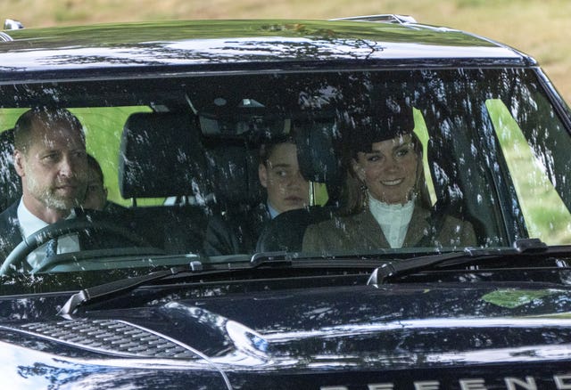Royals attend church service