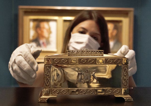 Silver-gilt casket