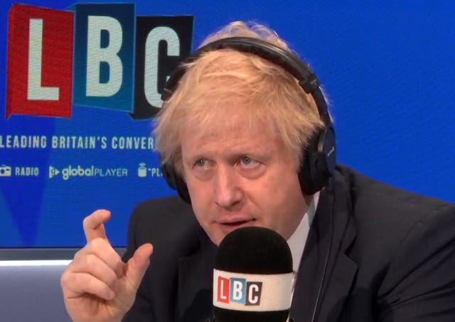 Boris Johnson on LBC 