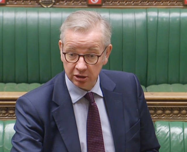 Cabinet Office minister Michael Gove admits he made a mistake about golf and tennis lockdown rules