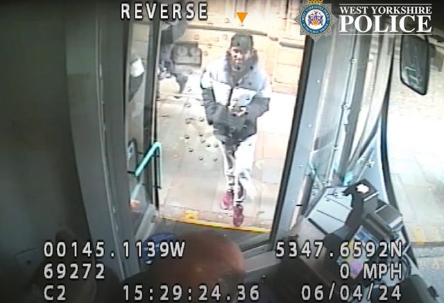 CCTV still of Habibur Masum getting on bus