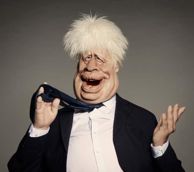 Boris Johnson in Spitting Image