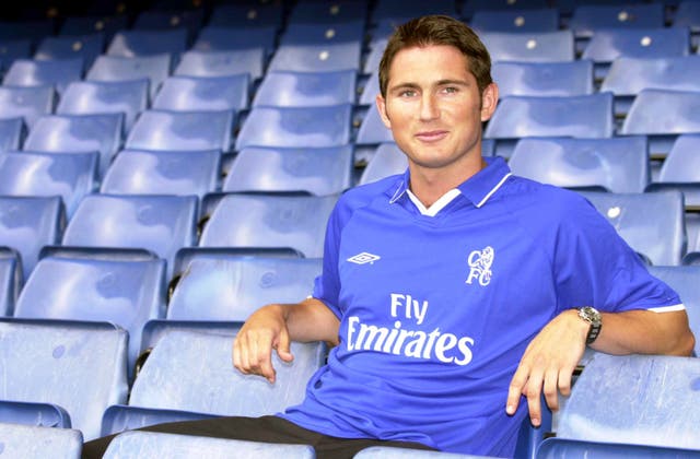 Lampard joined Chelsea from West Ham in 2001