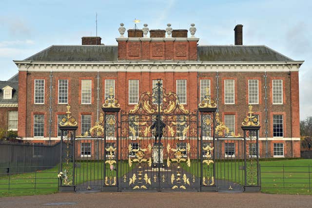 Kensington Palace in west London 