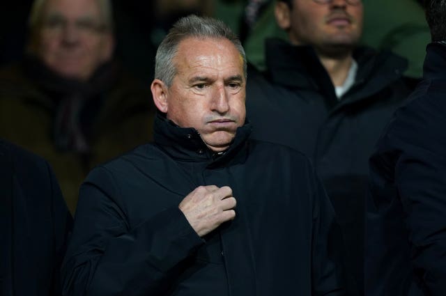 Manchester City director of football Txiki Begiristain in the stand during a game