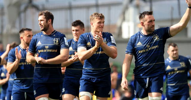Josh Van Der Flier, centre, and Caelan Doris, left, are two of 12 Leinster players in Ireland's starting VX, while provincial team-mate Jack Conan, right, is on the bench
