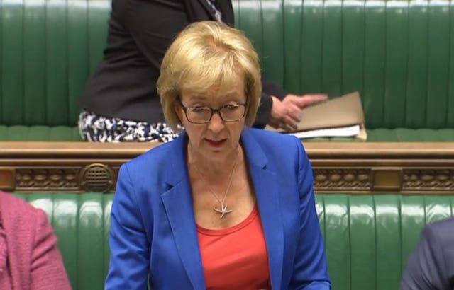 Commons Leader Andrea Leadsom 