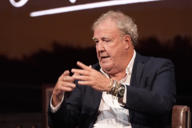 Jeremy Clarkson on stage